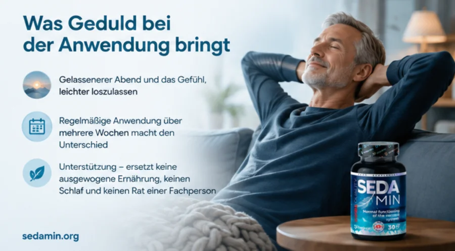 Sedamin — als Nahrungsergänzung zu einer ausgewogenen Ernährung bei regelmäßiger Anwendung