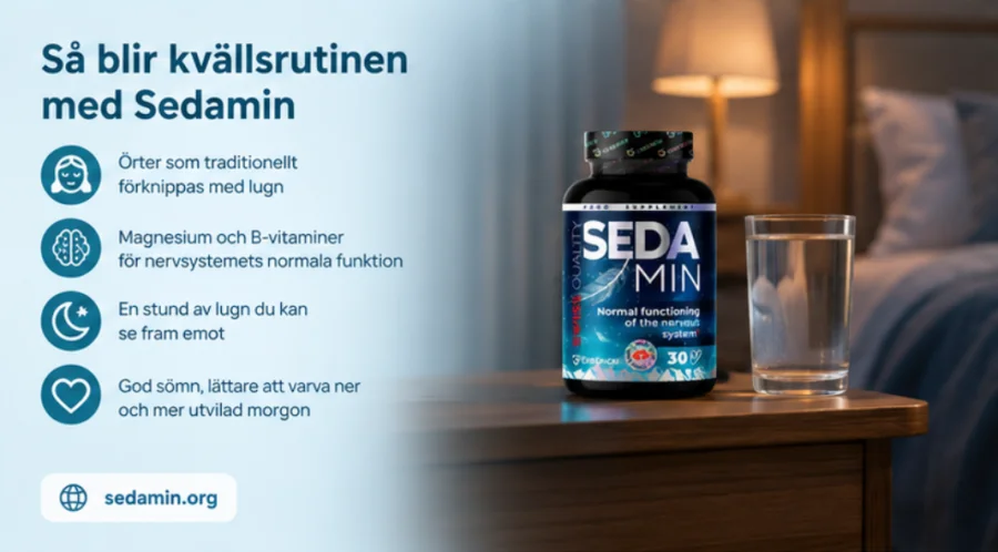 Sedamin — als Nahrungsergänzung zu einer ausgewogenen Ernährung bei regelmäßiger Anwendung